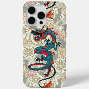 Coque iPhone 15 Pro Max tatouage de dragon clair