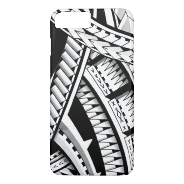 Coques Case-Mate iPhone Tatouage inspiré par Samoan ombragé (Dos)
