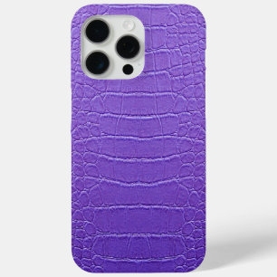 Coque iPhone 15 Pro Max Taupe moderne Croc Cuir Texture
