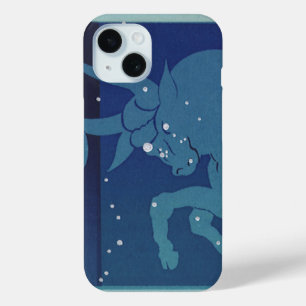 Coque Pour iPhone 15 Taurus Bull Constellation Astrologie Zodiaque Vint