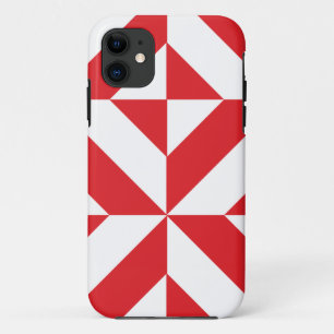Etui iPhone Case-Mate Tchry Red Geometric Deco Cube Pattern