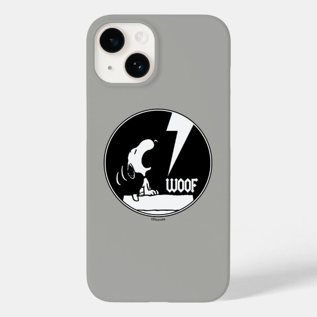 Coques Case-Mate iPhone Tee - shirt | Snoopy Howling (Verso)