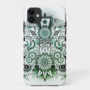 Case-Mate iPhone Case Teinte verte dessin tribal