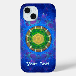 Coque Pour iPhone 15 Teinture à tarte bleu-vert