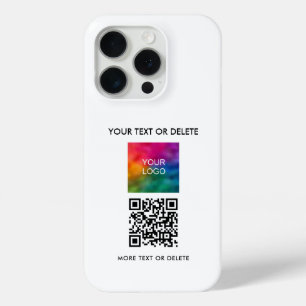 Coque iPhone 15 Pro Téléchargement de code QR personnalisé Logo d'entr