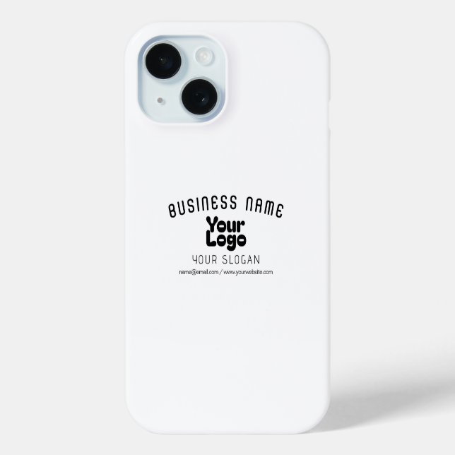 Coques Case-Mate iPhone Télécharger le logo Retro-Modern Blanc & Noir (mod (Verso)