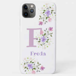 Case-Mate iPhone Case Téléphone Boîtier Initial Plus Nom & Design Floral