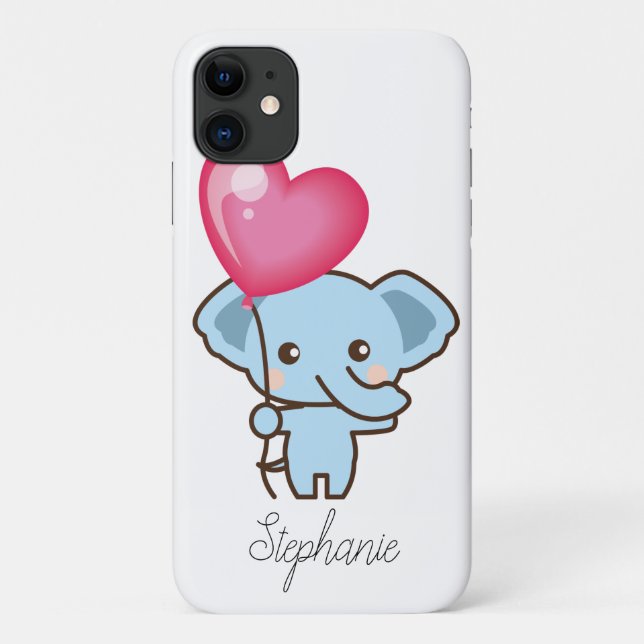 Coques Case-Mate iPhone Téléphone cellulaire personnalisé Cute Cartoon Ele (Dos)