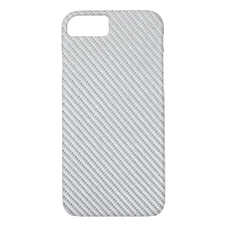 Coque Case-Mate Pour iPhone Téléphone - Fibre de carbone - Blanc métallique