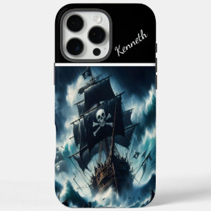 Coques iPhone 16 Pro Max Tempête de combat des navires pirates