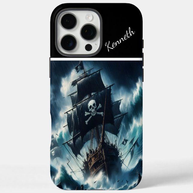 Coques Case-Mate iPhone Tempête de combat des navires pirates (Verso)