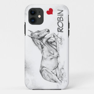 Coques Pour iPhone Temps calme avec le coeur rouge