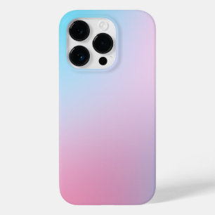 Coque Pour iPhone 14 Pro Tendance Contemporaine Turquoise Rose Bleu