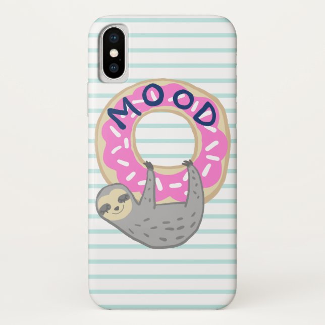 Coques Case-Mate iPhone Tendance Donut glacé rose & Sloth (Dos)