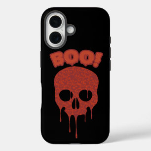 Coques iPhone 16 Tendance Halloween Éffrayant Boo Skull