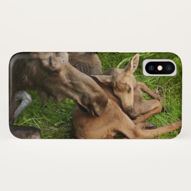 Coques Case-Mate iPhone Tendre Mère Moose (Dos (Horizontal))