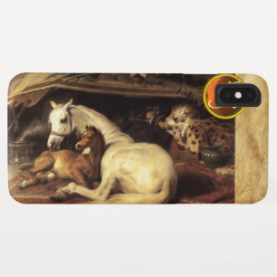 Coque Case-Mate Pour iPhone TENTE ARABE AVEC HORSE Orange Agate Gem Monogram