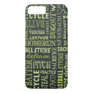 Coque iPhone 7 Plus Termes du tableau de bord du softball rapide