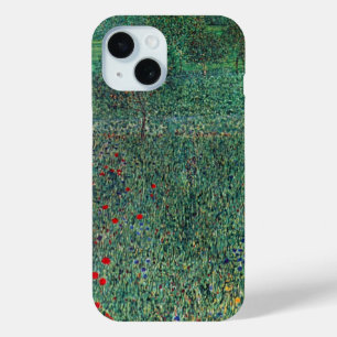 Coque Pour iPhone 15 Terrain de fleurs à Litzlberg Klimt, Paysage Vinta