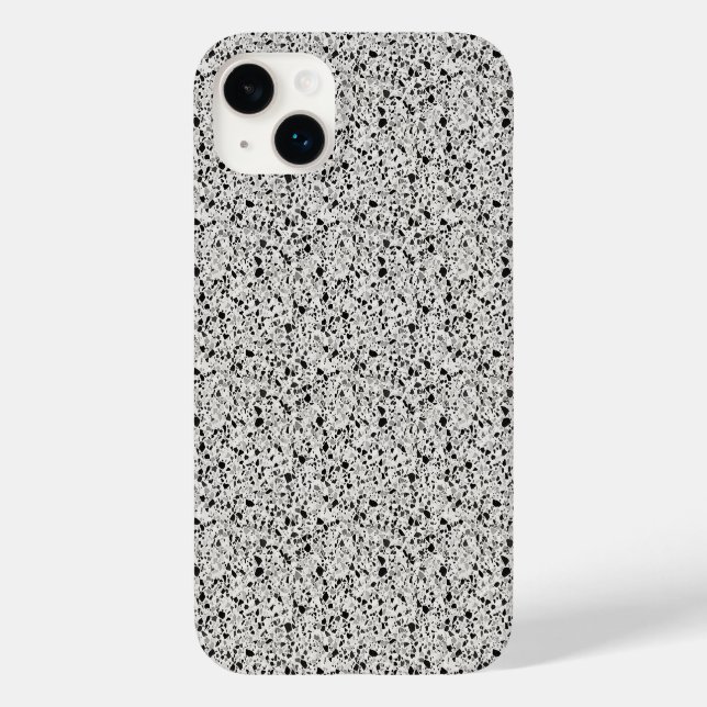 Coques Case-Mate iPhone Terrazzo Noir Et Gris (Verso)