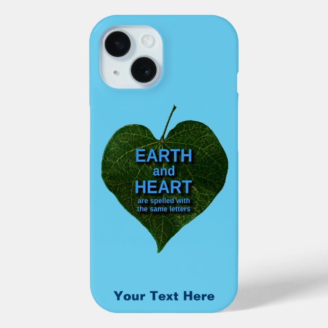 Coques Case-Mate iPhone Terre - Anagram du coeur (Verso)