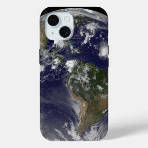Coque Pour iPhone 15 Terre Pleine Montrant Les Tempêtes Tropicales Dans
