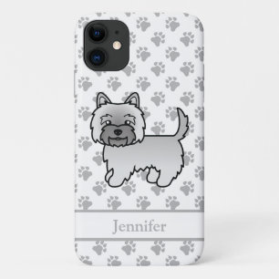 Case-Mate iPhone Case Térrier Cairn Gris Chien de Dessin Animé Mignon &
