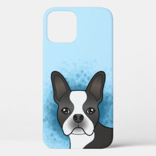 Case-Mate iPhone Case Térrier de Boston noir et blanc, dessin animé de c