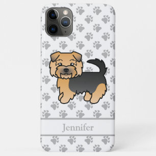 Case-Mate iPhone Case Terrier Norfolk noir et feu Chien de dessin animé