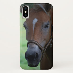Coque iPhone X Tête de cheval 001