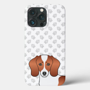 Case-Mate iPhone Case Tête de chien de dessin animé lisse à pied rouge D