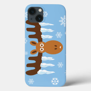 iPhone 13 Case Tête d'orignal_Renard à cornes de glace_Fêtes humo
