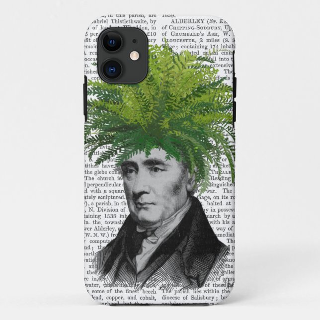 Coques Case-Mate iPhone Tête d'usine de tête de fougère (Dos)