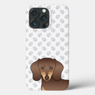 Case-Mate iPhone Case Tête et pattes de chien teckel à poils courts marr