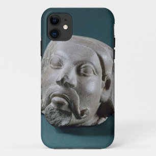Coque iPhone 11 Tête polie de grès d'un étranger, Sarnath, 3èm