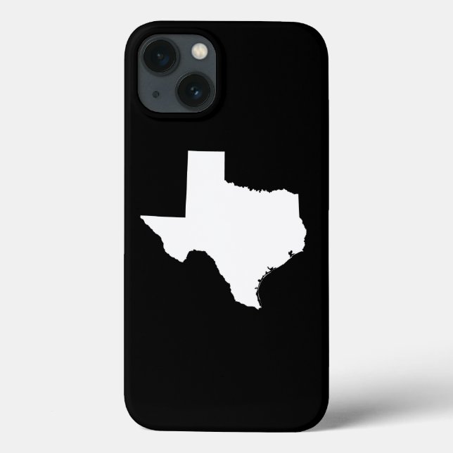 Coques Case-Mate iPhone Texas en blanc et noir (Verso)