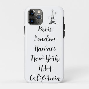 Case-Mate iPhone Case Texte personnalisé design moderne tendance paris n