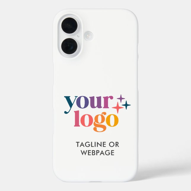Coques Case-Mate iPhone Texte personnalisé du logo de l'entreprise (Verso)