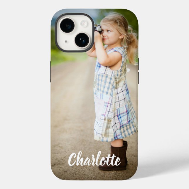 Coques Case-Mate iPhone Texte photo personnalisé iPhone personnalisé 14 Co (Verso)