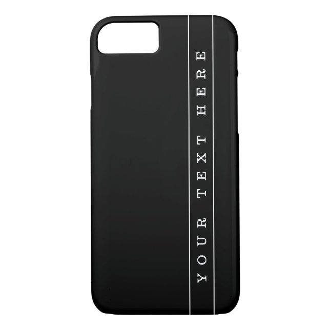 Coques Case-Mate iPhone Texte Simple Et Bandes Minces (Dos)