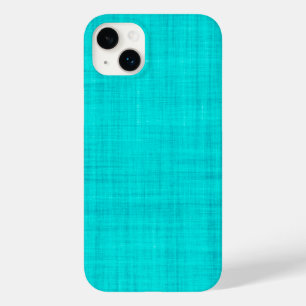 Coque Pour iPhone 14 Plus Textile Turquoise Fabric Photo