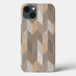 Case-Mate iPhone Case Texturé Bleu, Jaune, Chevron Olive.