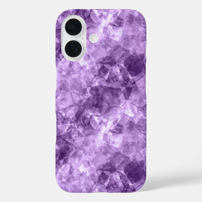 Coques Case-Mate iPhone Texture crumplée violet foncé (Verso)