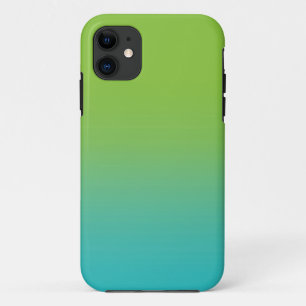 Coques Pour iPhone Texture d'aquarelle d'Ombre - vert et mer de Teal