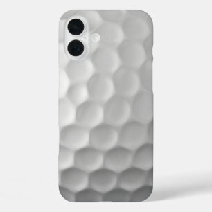 Coques iPhone 16 Plus Texture de balle de golf blanche gaufree