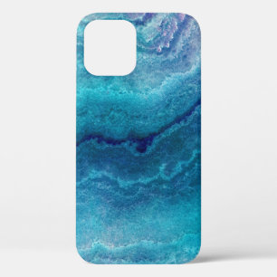 Case-Mate iPhone Case Texture de l'Agate Vert de la Mer Bleue