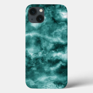Coques Pour iPhone Texture de marbre vert foncé