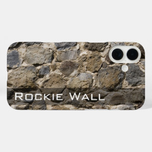 Coques iPhone 16 Plus Texture de mur de roche Abstraite photo personnali