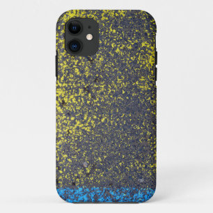Etui iPhone Case-Mate texture de peinture asphaltée rue abstraite jaune