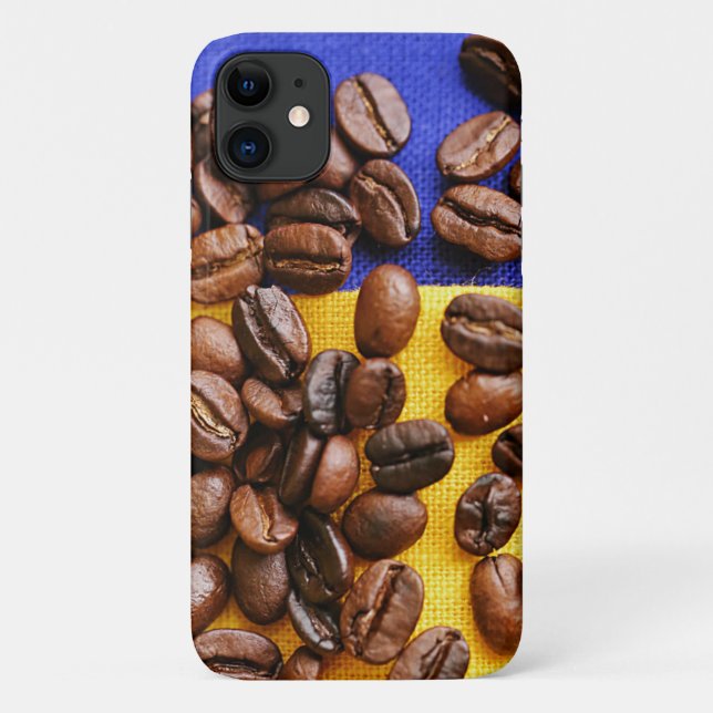 Coques Case-Mate iPhone Texture des haricots de l'amant de café funky (Dos)